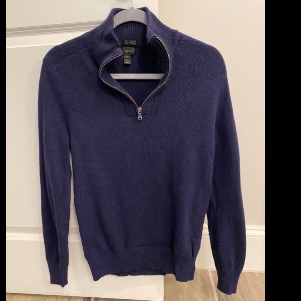 JCrew men’s small slim fit quarter zip sweater